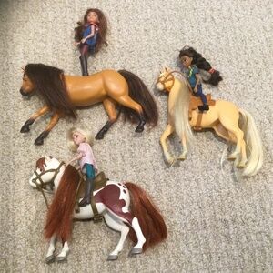 DreamWorks Spirit and Lucky, Chica Linda, Pru, Boomerang Abigail Horsehair Toy